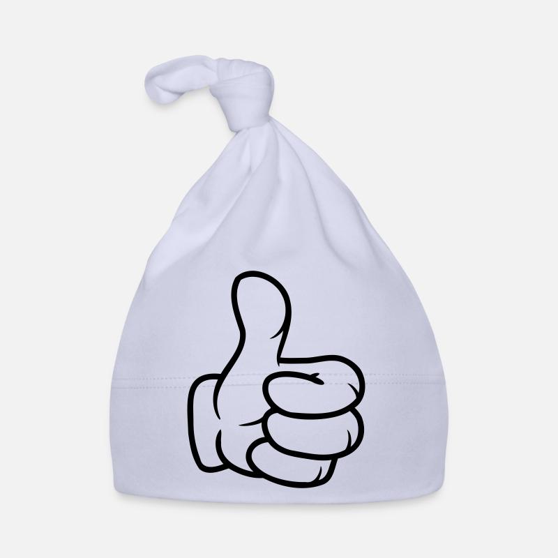 Thumbs up Comic Hand Organic Baby Cap