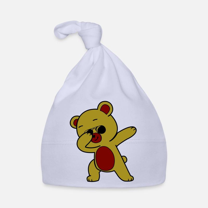 Dabbing Bear Cool - Bonnet bio Bébé - ciel