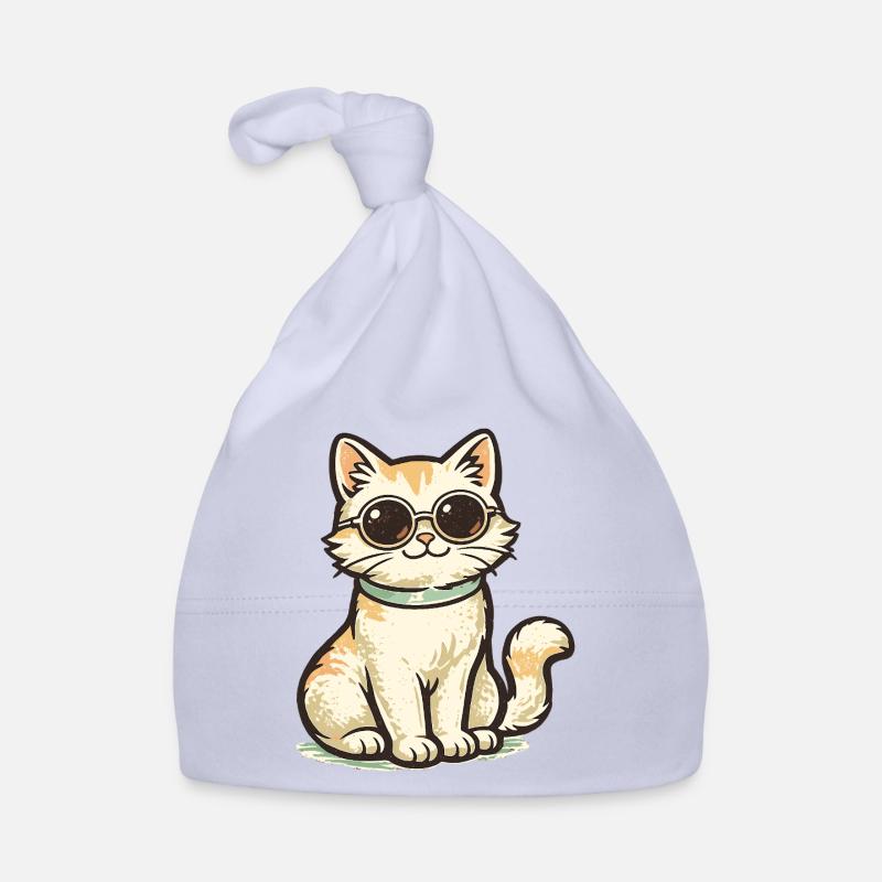 Coole Katze Baby Bio-Mütze