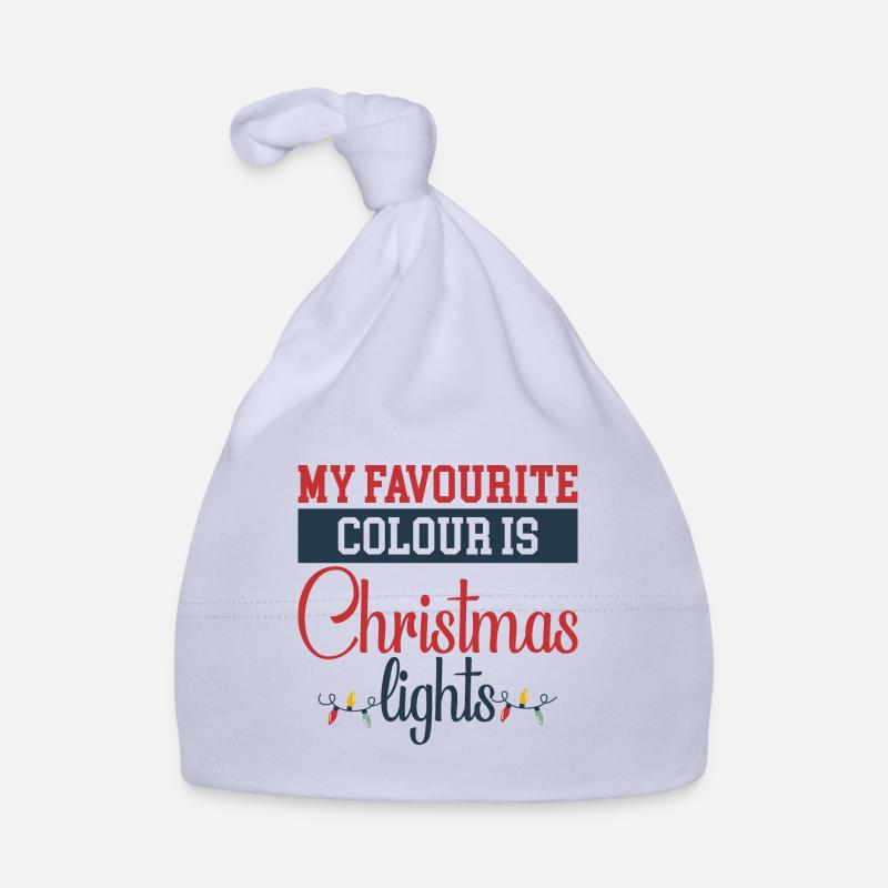 Weihnachtsdesign mit Lichtern Baby Bio-Mütze