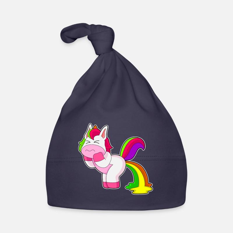 Einhorn Regenbogen Baby Bio-Mütze
