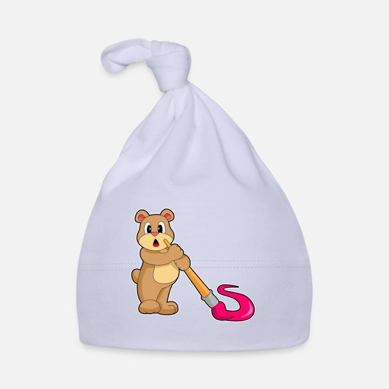 Bär Malen Pinsel Baby Bio-Mütze