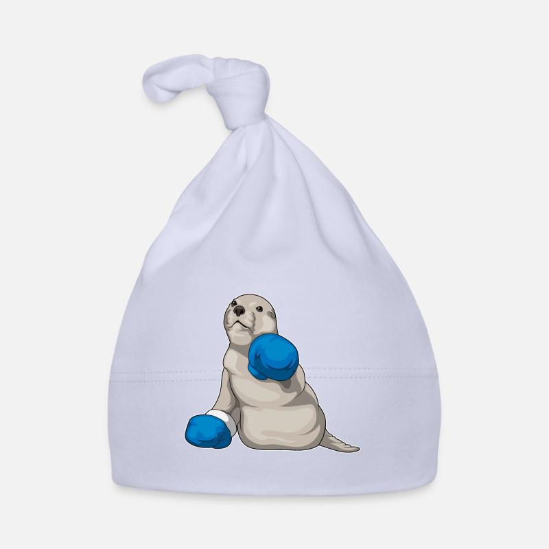 Seehund Boxer Boxhandschuhe Boxen Baby Bio-Mütze