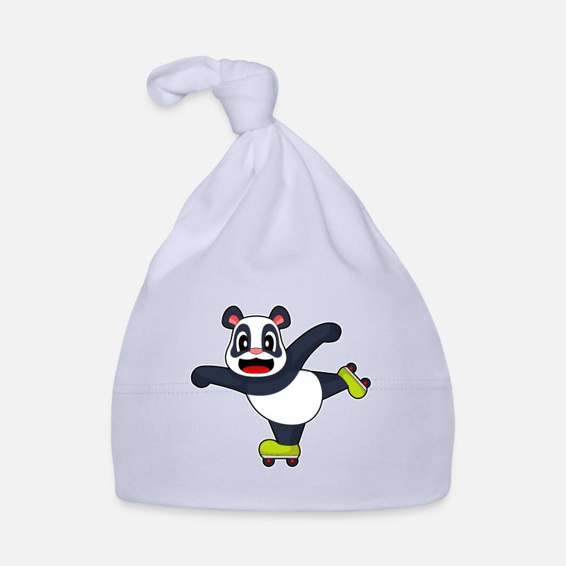 Panda Patins à roues alignées Bonnet bio Bébé