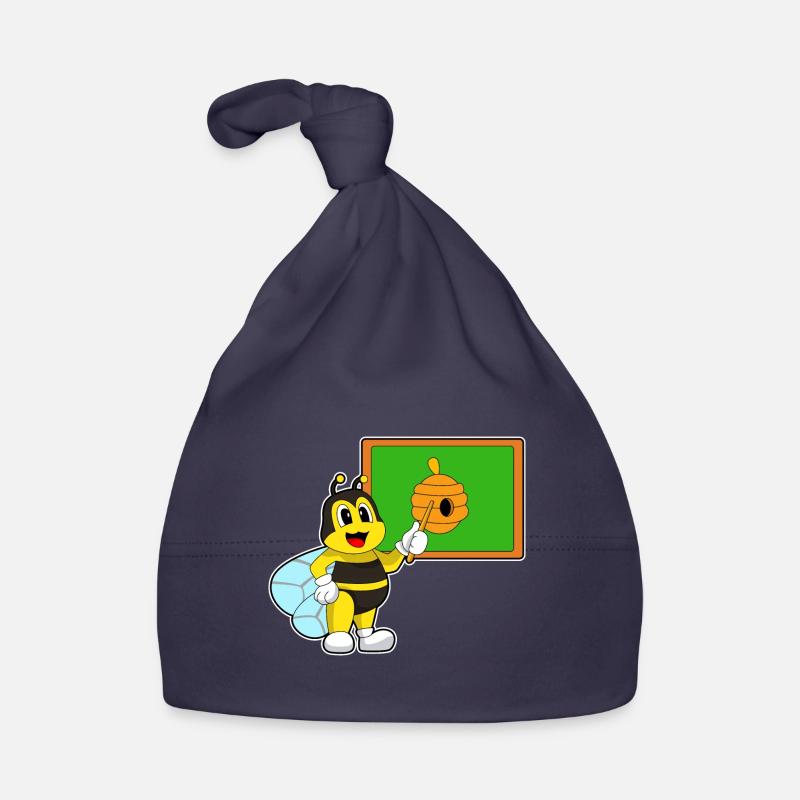 Bee Teacher Pointer Bee Nest Organic Baby Cap