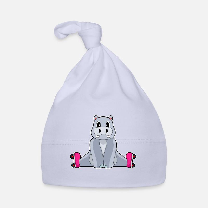 Hippopotame Patins à roues alignées Bonnet bio Bébé
