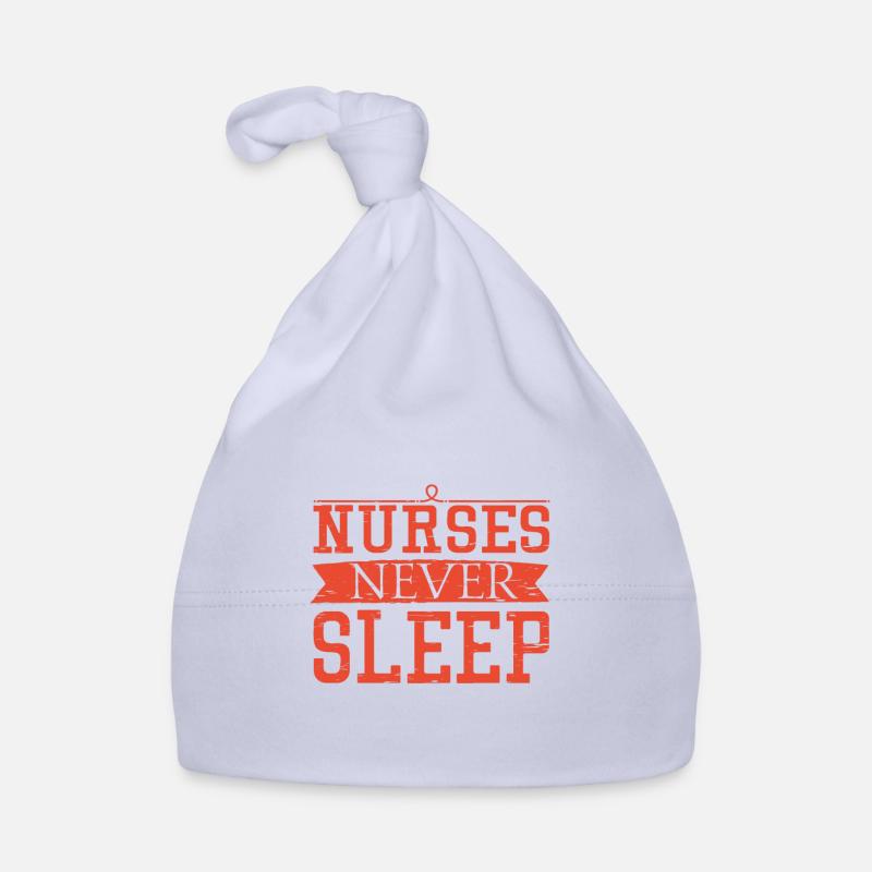 Nurses Never Sleep Dank an alle Krankenschwestern Baby Bio-Mütze