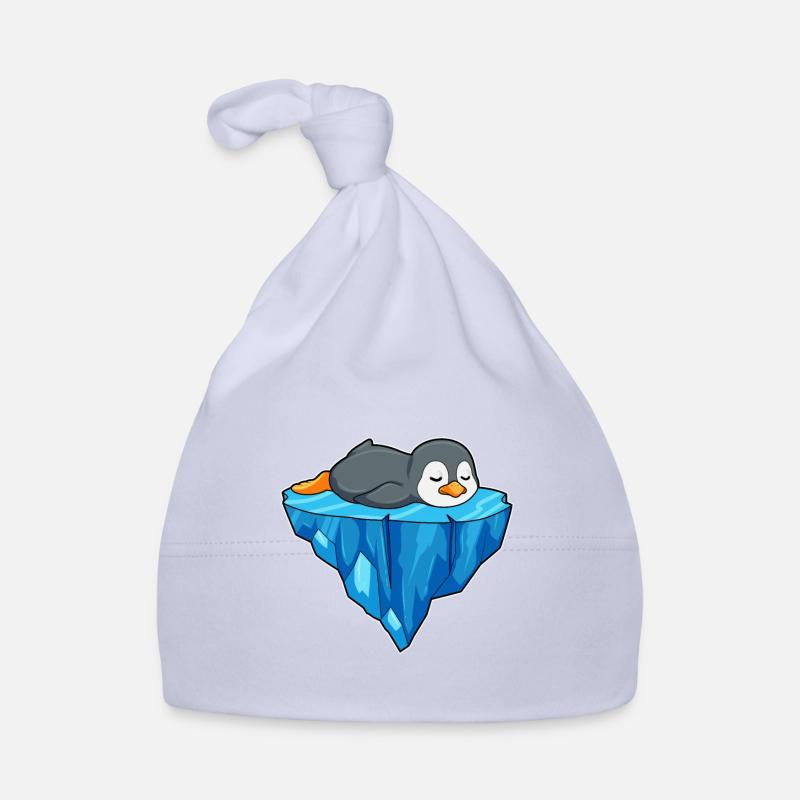 Pinguin auf Eisscholle Baby Bio-Mütze
