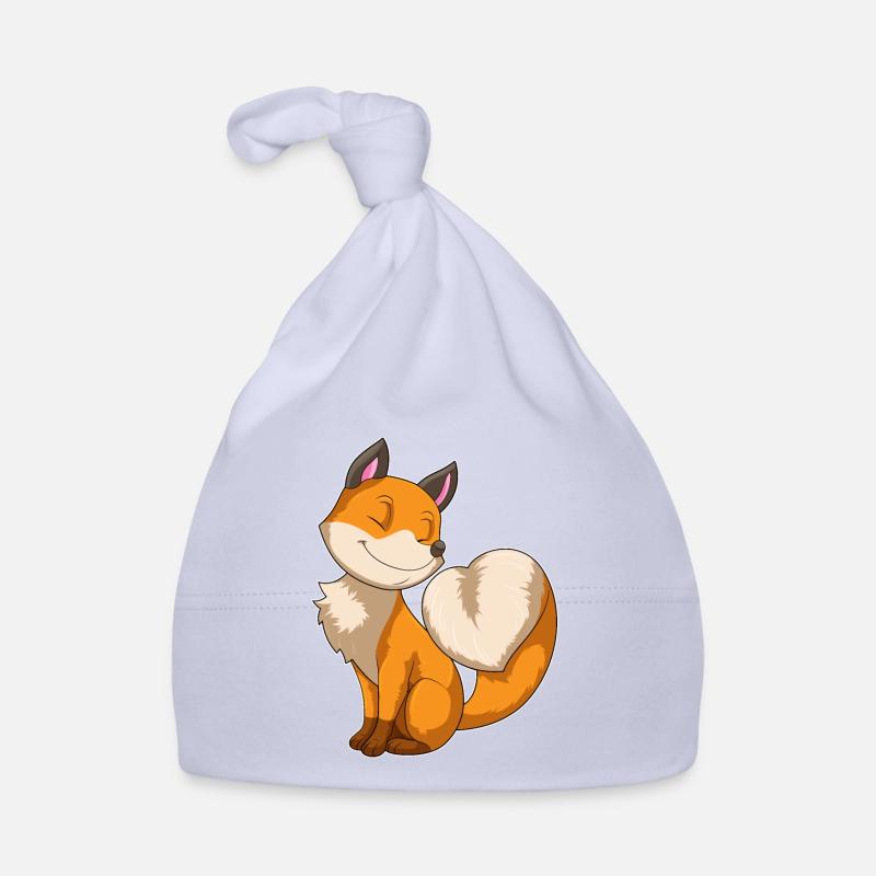 Fox with heart Organic Baby Cap
