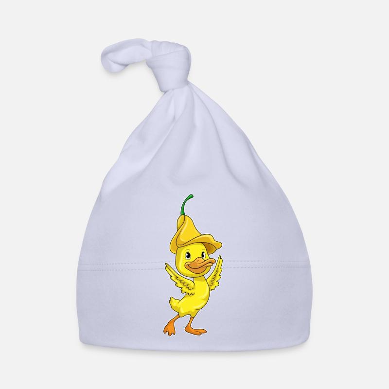 Canard avec capuchon jaune Bonnet bio Bébé