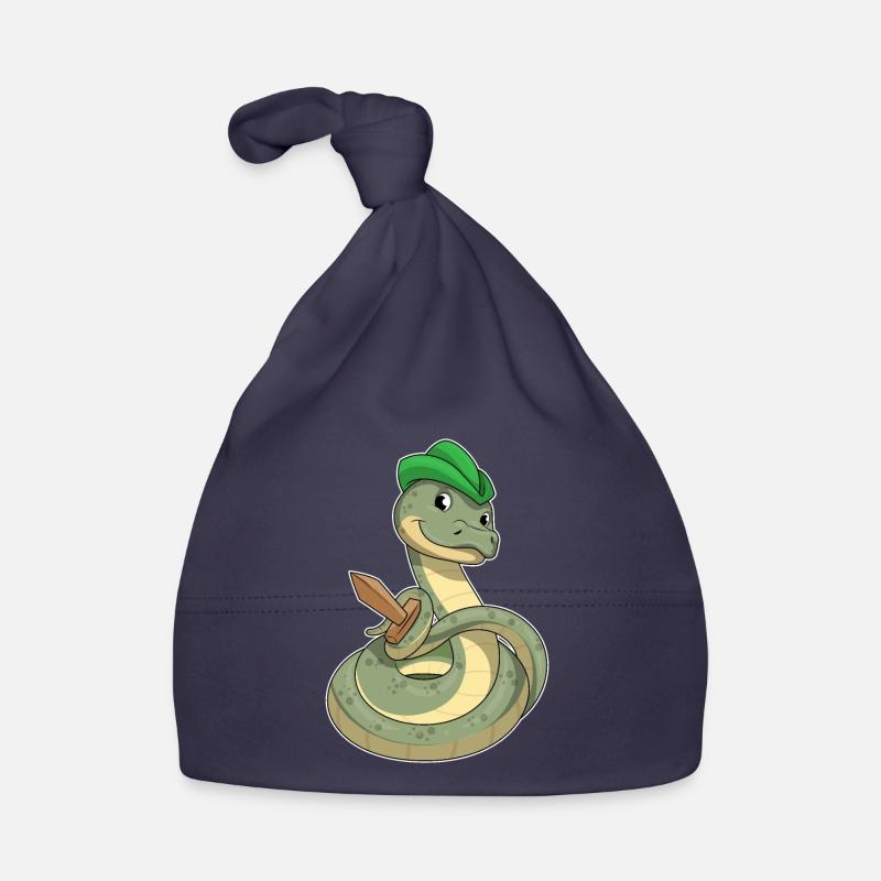 Serpent avec épée Bonnet bio Bébé