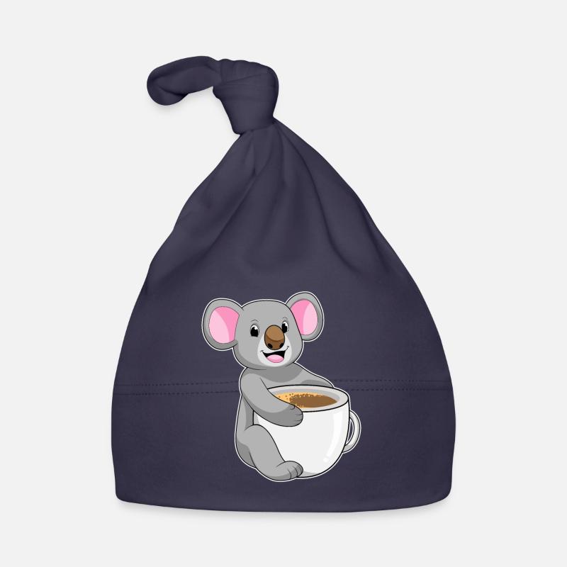 Koala avec tasse de café Bonnet bio Bébé