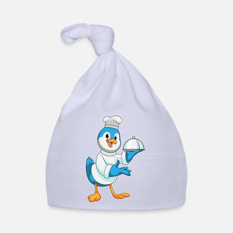 Vogel comme cuisinier avec assiette de service Bonnet bio Bébé