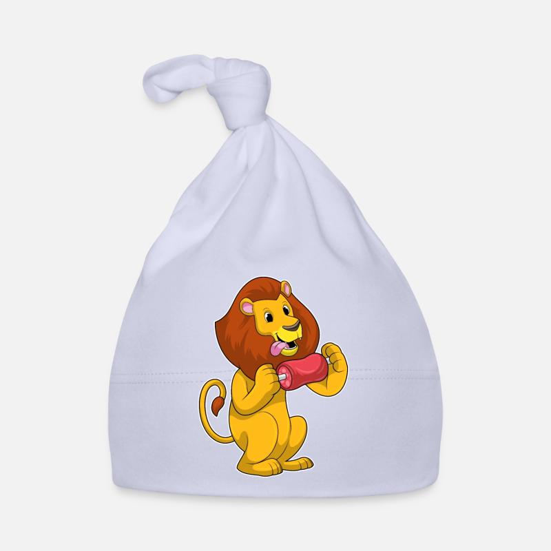 Löwe mit Fleisch Baby Bio-Mütze