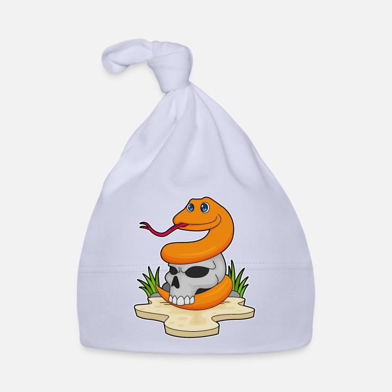 Serpent avec crâne Bonnet bio Bébé