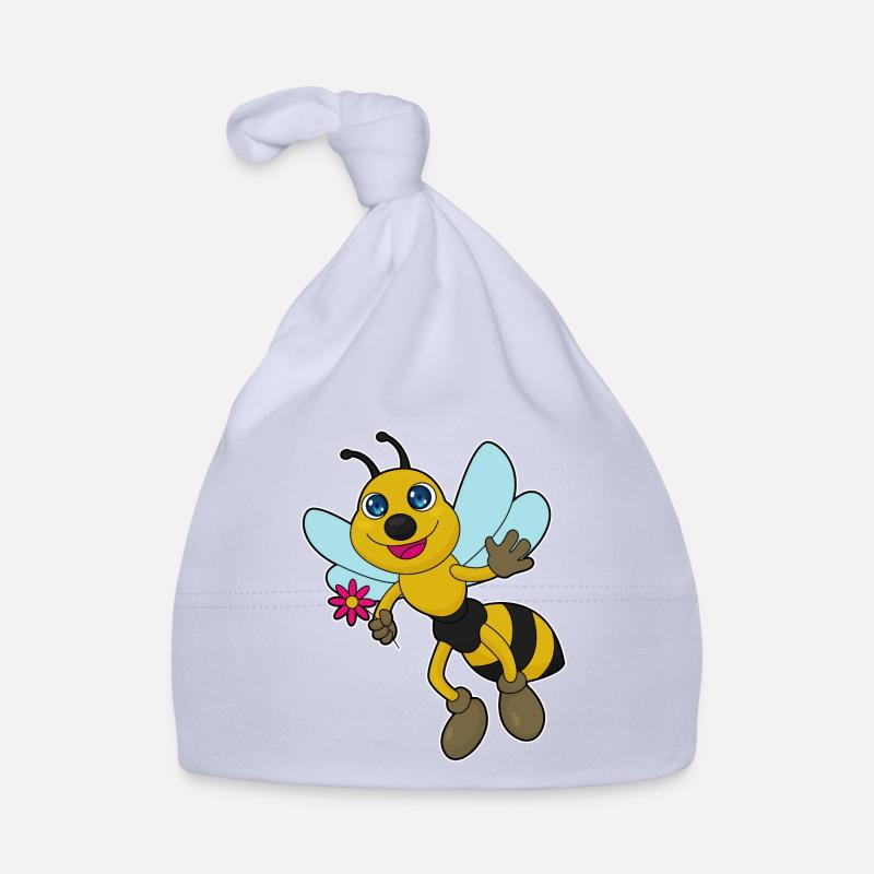 Abeille à fleur Bonnet bio Bébé