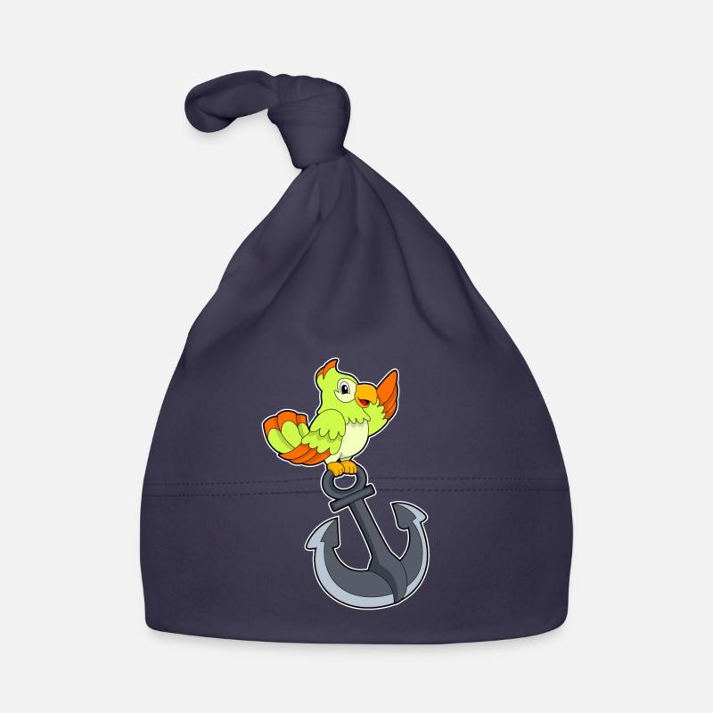 Parrot with anchor Organic Baby Cap