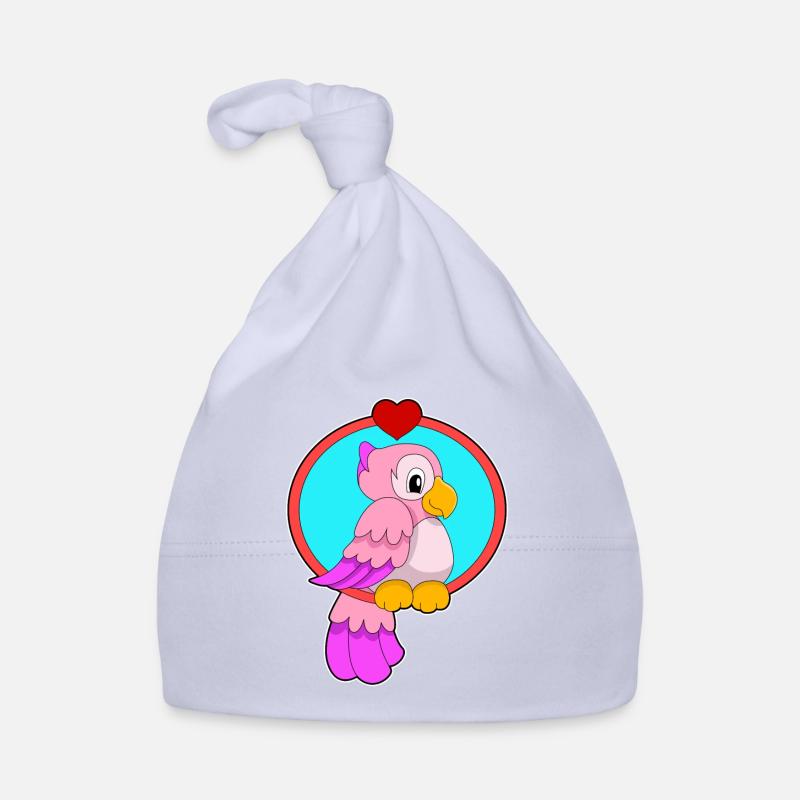 Papagei mit Herz Baby Bio-Mütze
