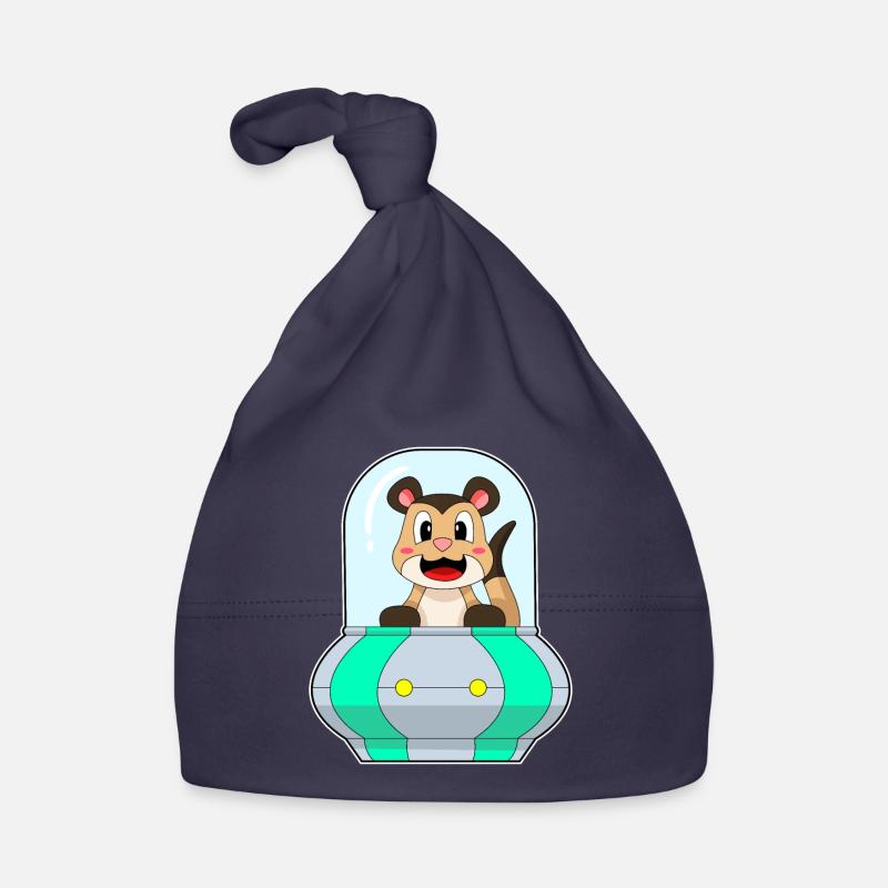 Erdmännchen mit Schiff Baby Bio-Mütze