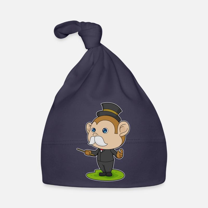 Monkey Wizard Wand Organic Baby Cap