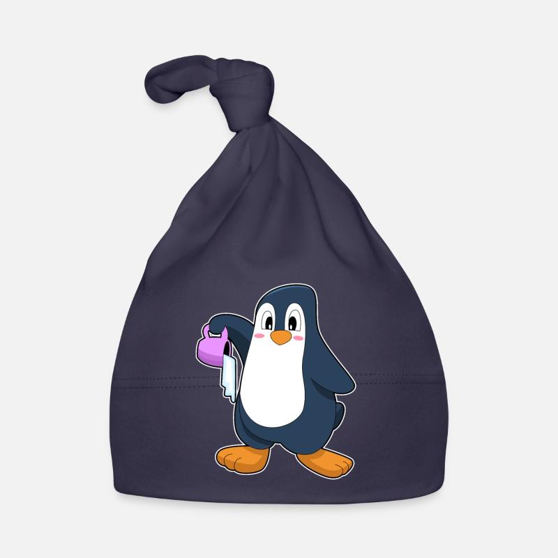 Pinguin Eiskaffee Baby Bio-Mütze