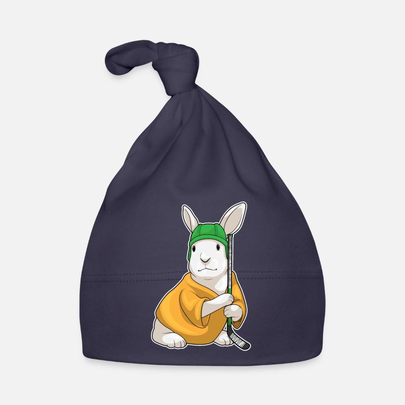 Rabbit Ice Hockey Sticks Organic Baby Cap