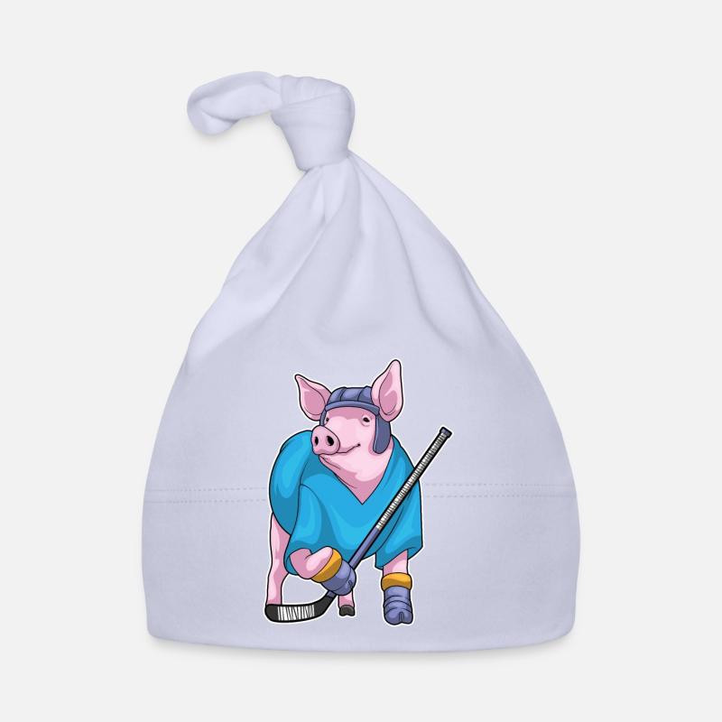 Schwein Eishockey Eishockeyschläger Baby Bio-Mütze