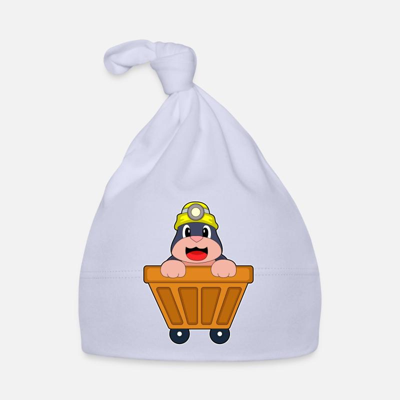 Maulwurf Bergbau Container Baby Bio-Mütze