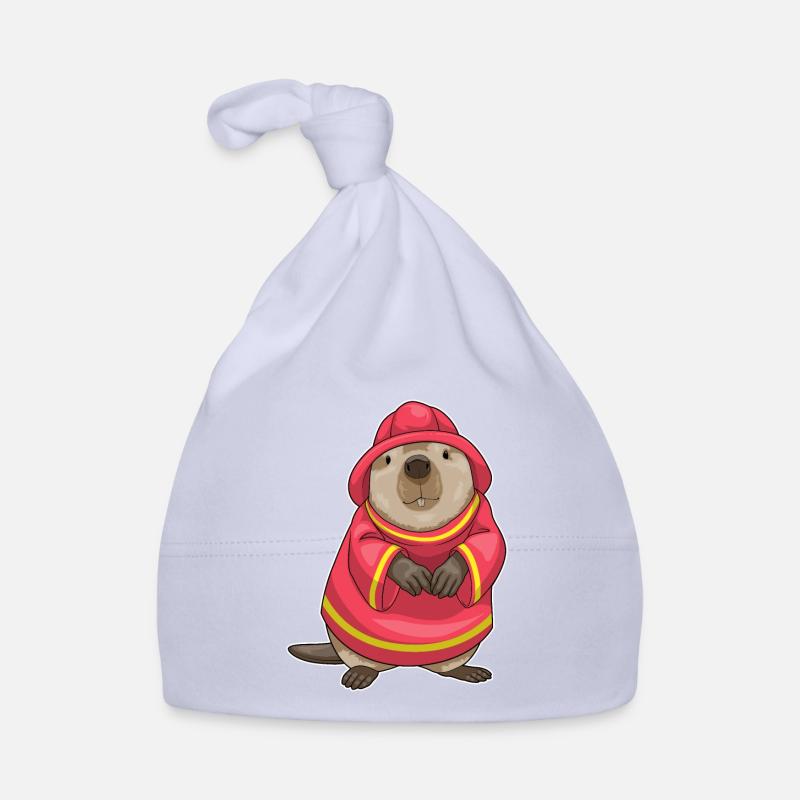 Brigade de pompiers de castors Bonnet bio Bébé