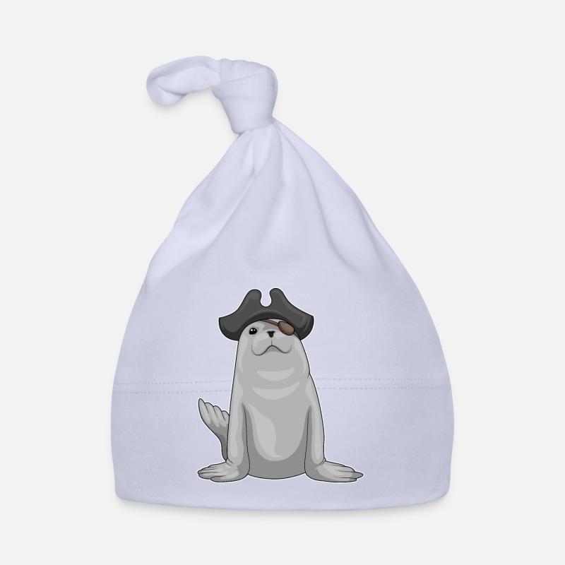 Patch œil de pirate de phoque Bonnet bio Bébé