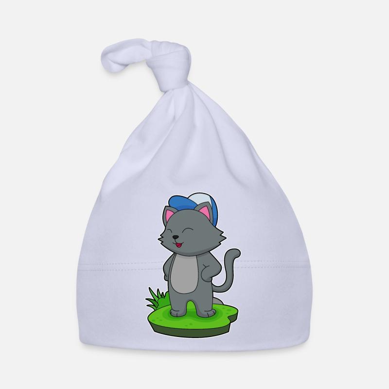 Casquette pour chat - Bonnet bio Bébé - ciel