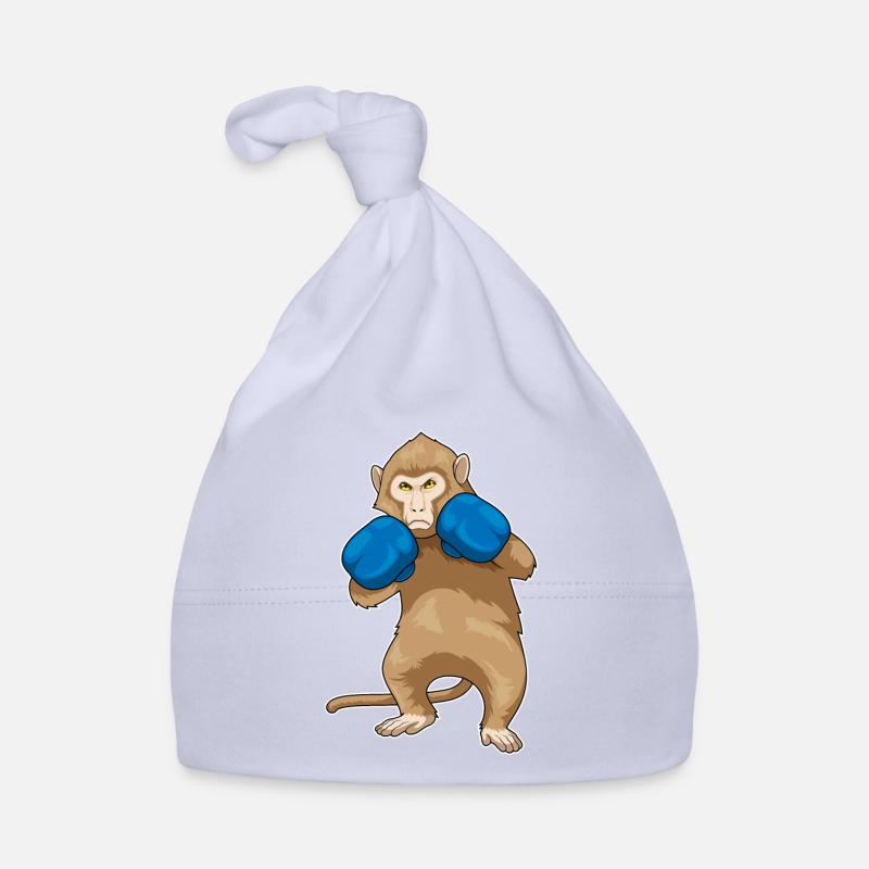Monkey Boxer Boxing Gloves Sport Organic Baby Cap