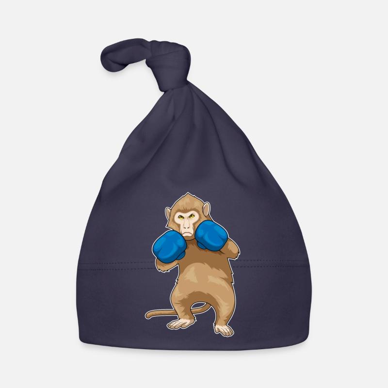 Monkey Boxer Boxing Gloves Sport Organic Baby Cap