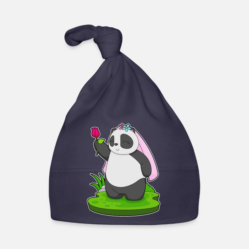 Panda Bride Rose Mariage Bonnet bio Bébé