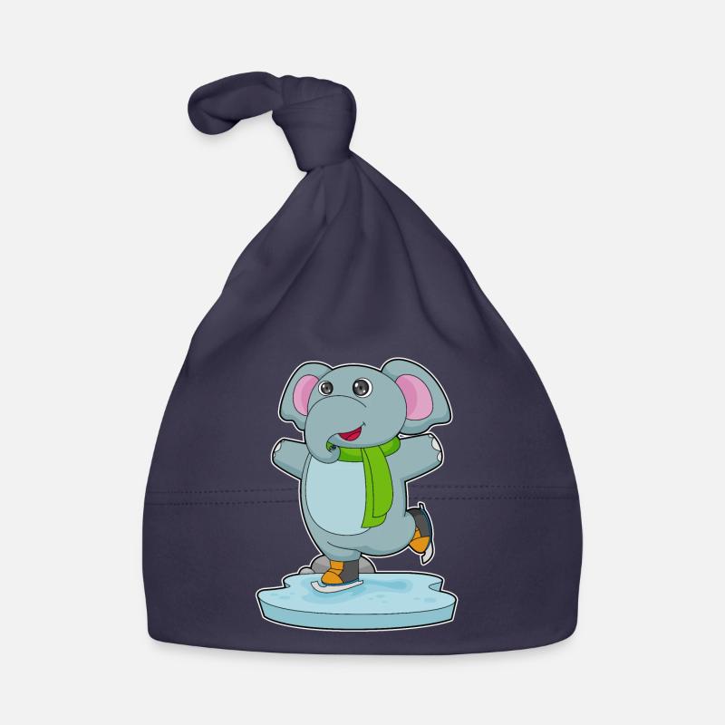 Patins à glace éléphants Bonnet bio Bébé