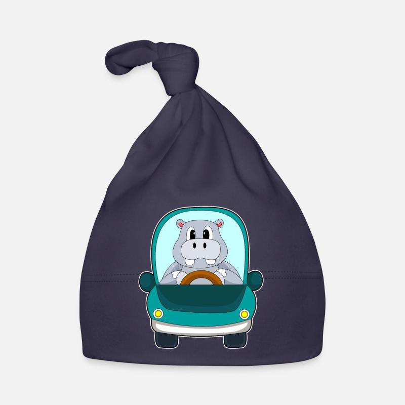 Hippopotamus Car Organic Baby Cap