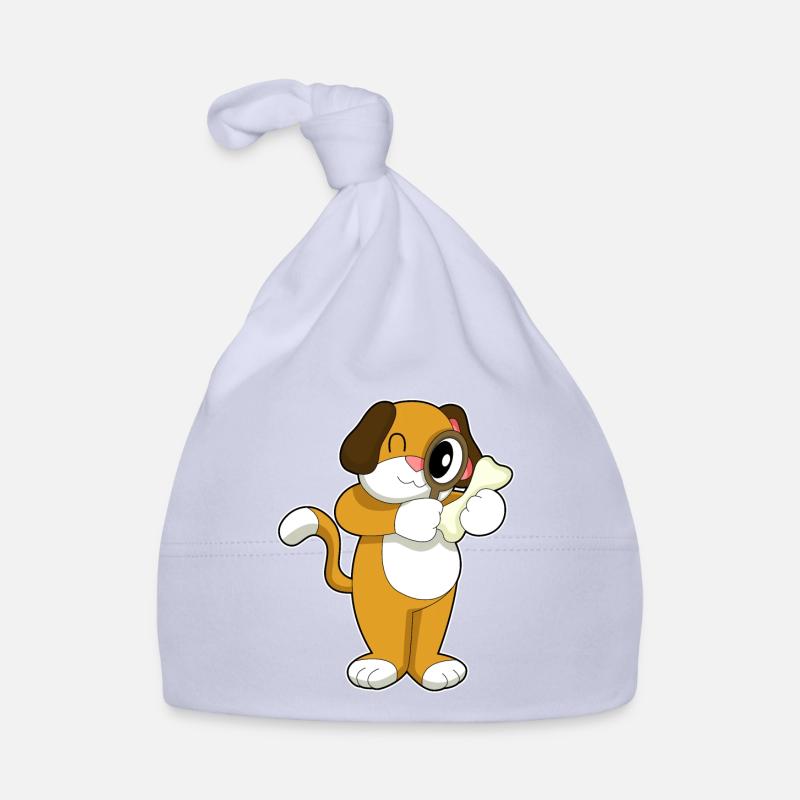 Dog Detective Magnifier Organic Baby Cap