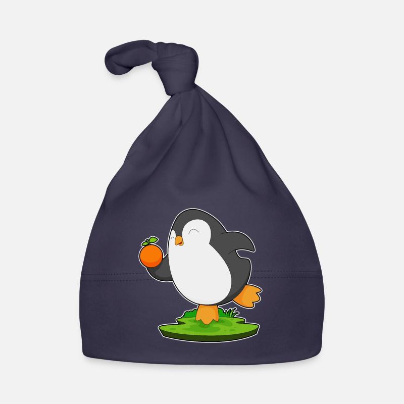 Pingouin Orange Fruit Bonnet bio Bébé