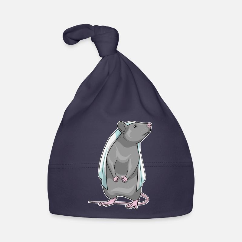 Ratte Braut Hochzeit Baby Bio-Mütze