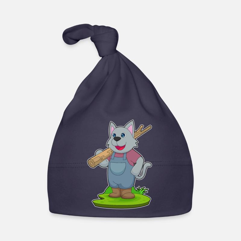 Cat Farmer Tree Trunk Organic Baby Cap