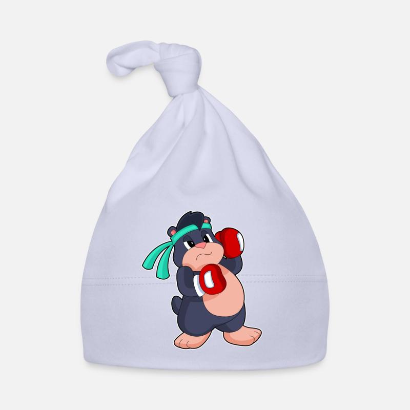 Maulwurf Boxer Boxhandschuhe Baby Bio-Mütze