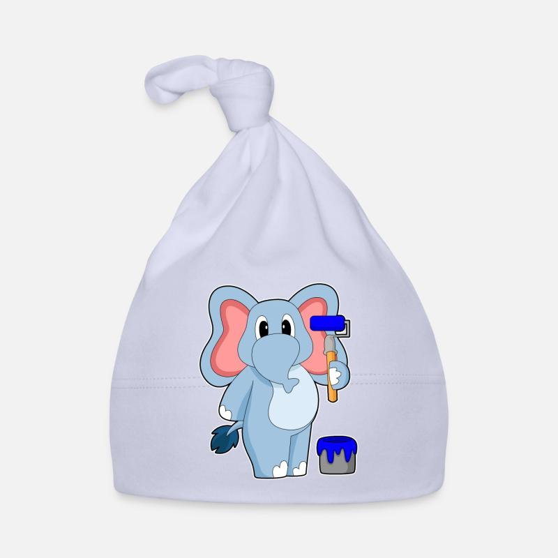 Elefant Malen Pinsel Farbeimer Baby Bio-Mütze