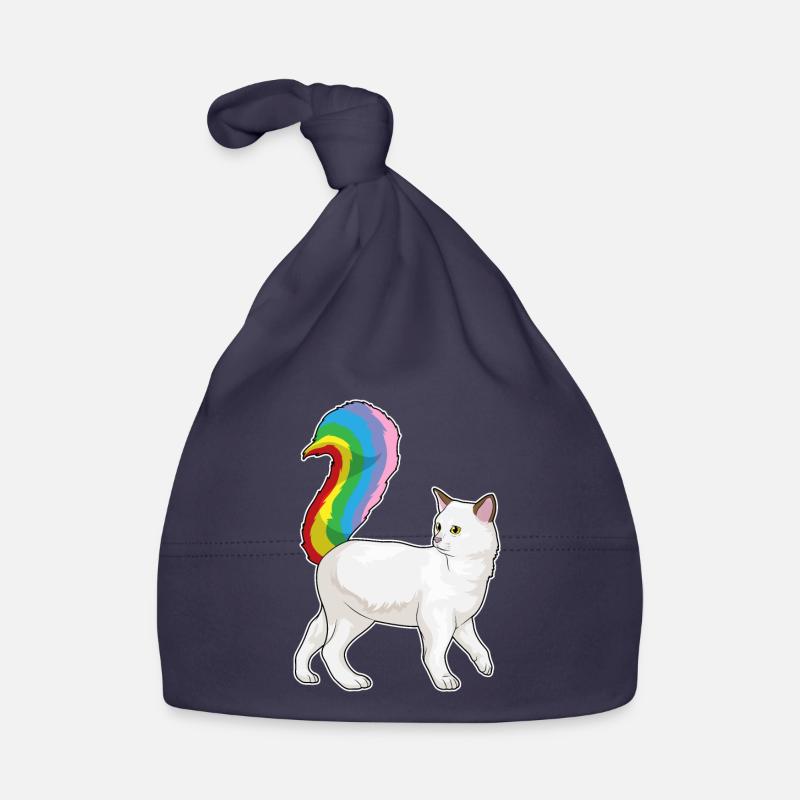 Arc-en-ciel de chat Bonnet bio Bébé