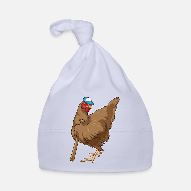 Poulet Baseball Bats Bonnet bio Bébé