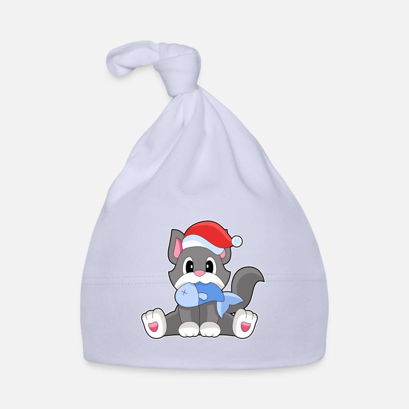 Chat Poisson De Noël Bonnet bio Bébé