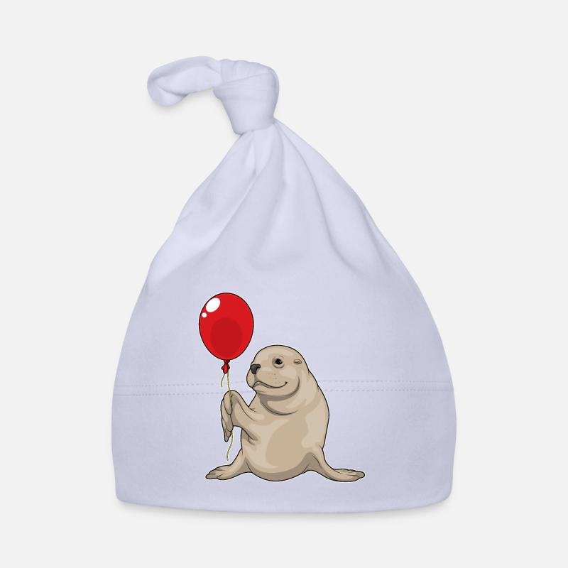 Seehund Luftballon Baby Bio-Mütze