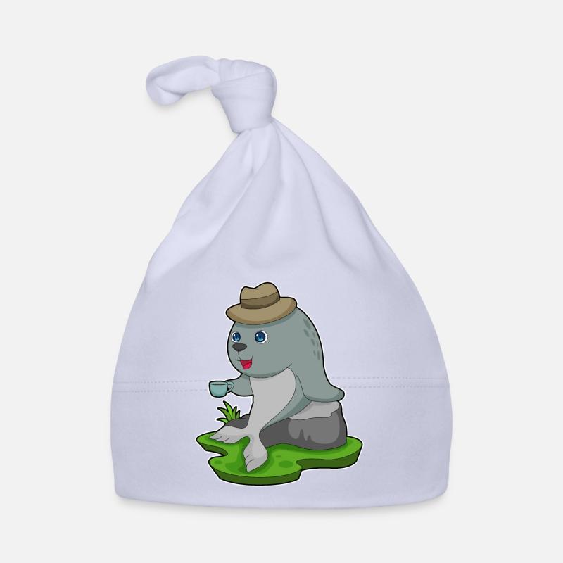 Seal Coffee Mug Organic Baby Cap