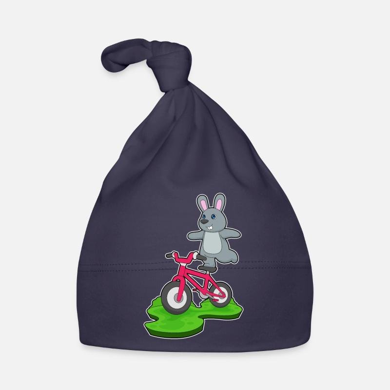 Bunny Bicycle Organic Baby Cap