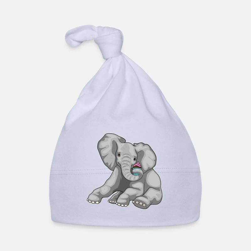 Elefant Cupcake Baby Bio-Mütze