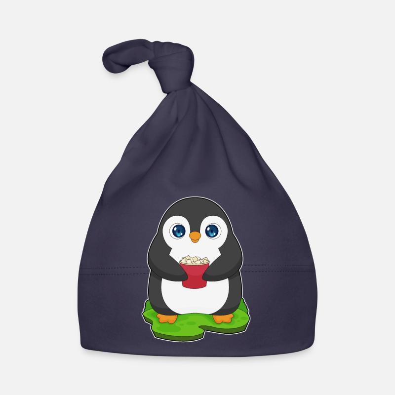 Pop-corn pingouin Bonnet bio Bébé